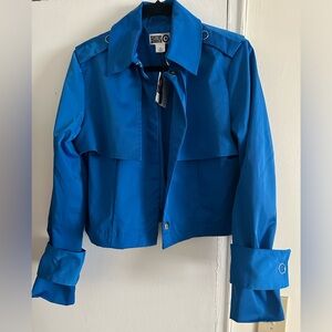Beautiful blue waist length jacket